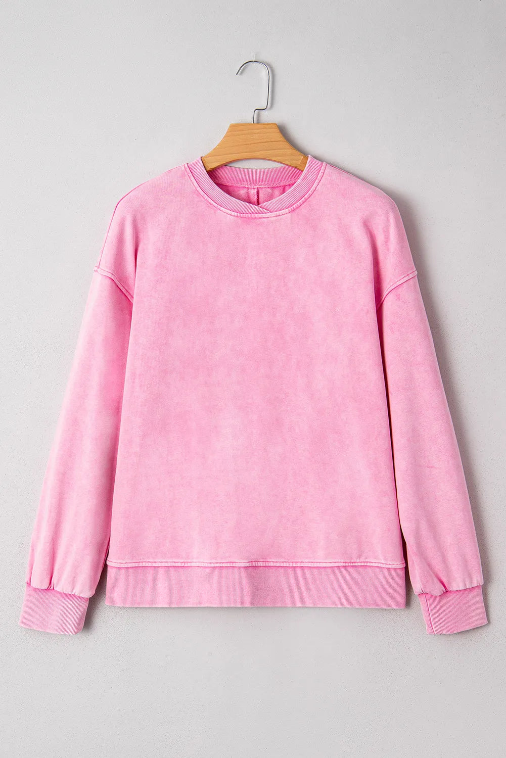 Pink Mineral Washed Sweatshirt