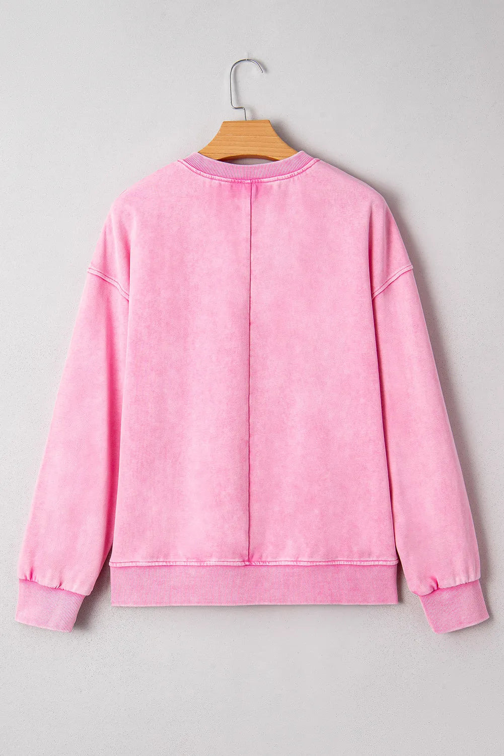 Pink Mineral Washed Sweatshirt
