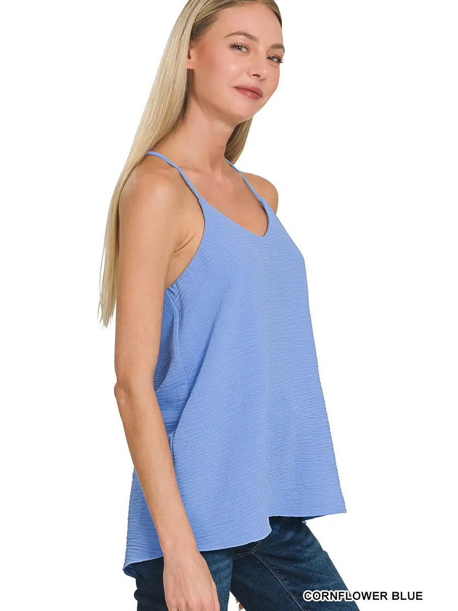 Adjustable Strap V-Neck Cami Top
