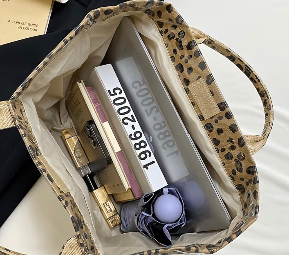 Leopard Print Tote Bag