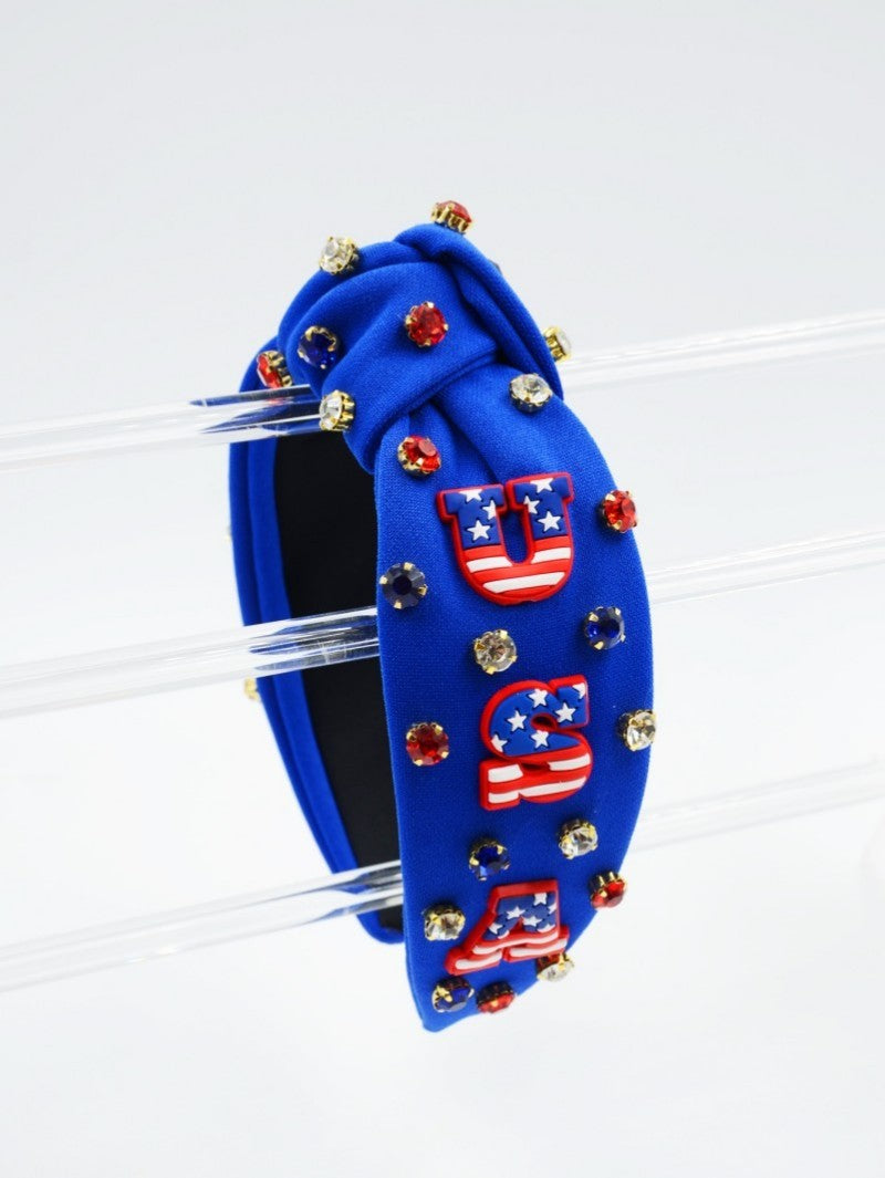 Blue USA Headband