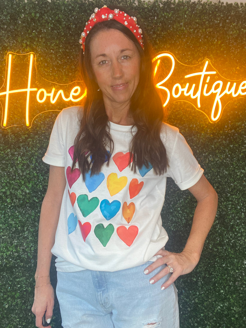 Colorful Heart Tee
