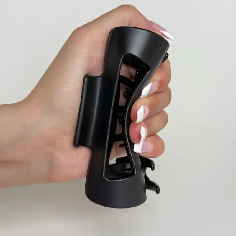 Jumbo Bendable Flexible Hair Claw Black