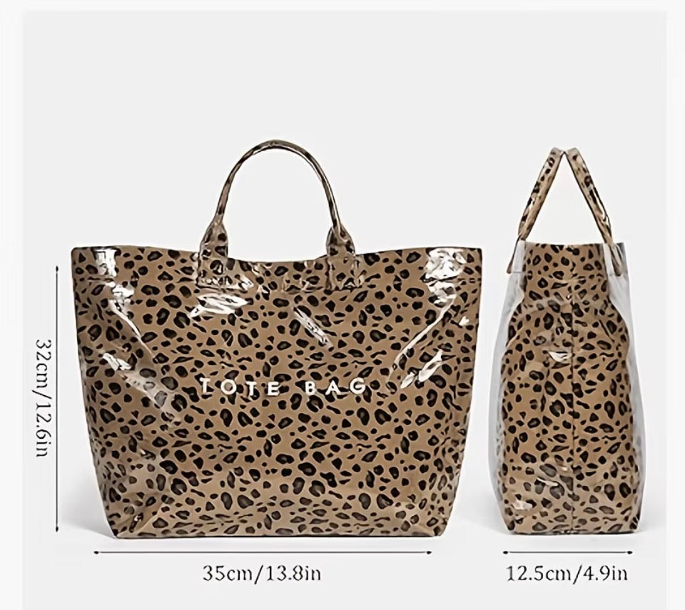 Leopard Print Tote Bag