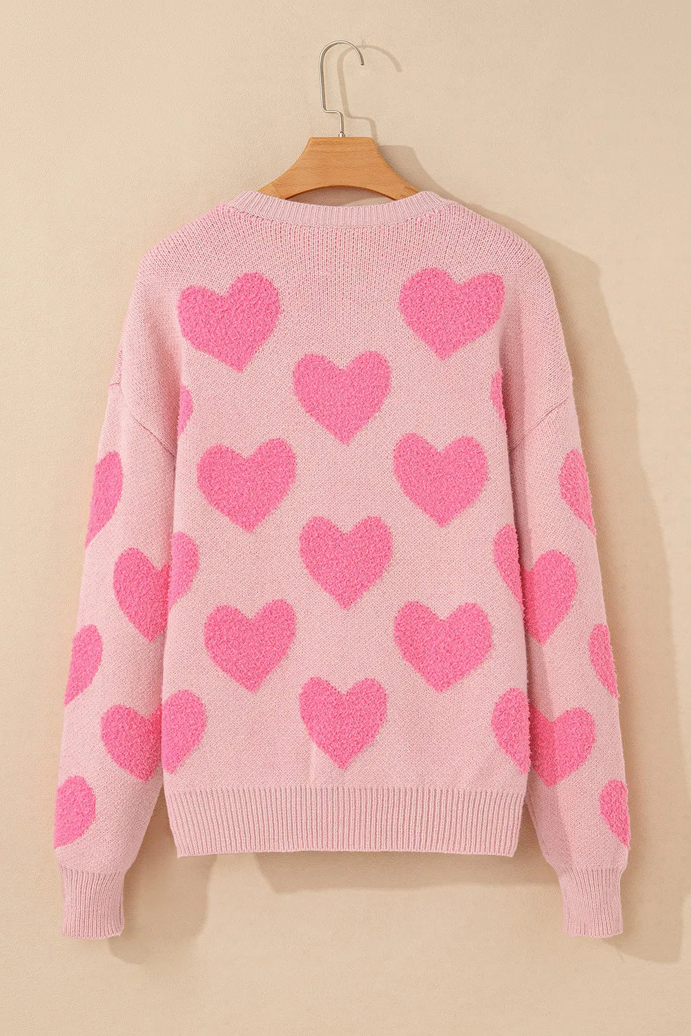 Pink Hearts Sweater