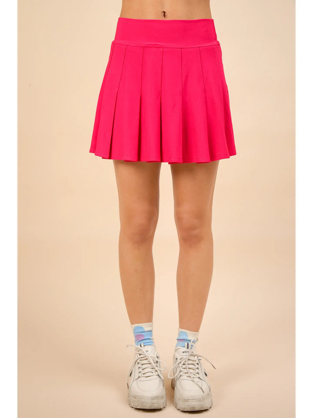 Pleated Skirt with Short Liner