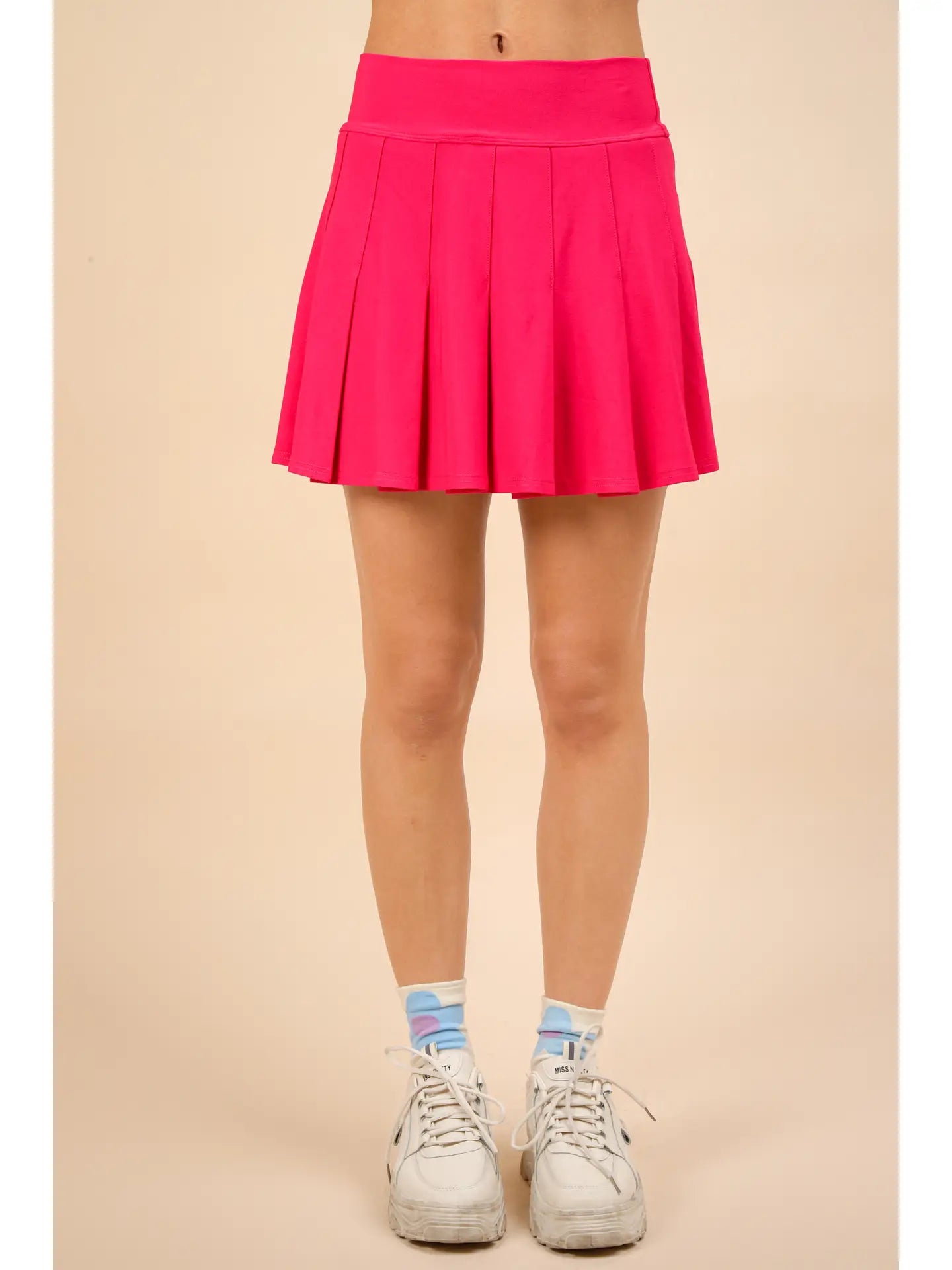 Pleated Skirt with Short Liner