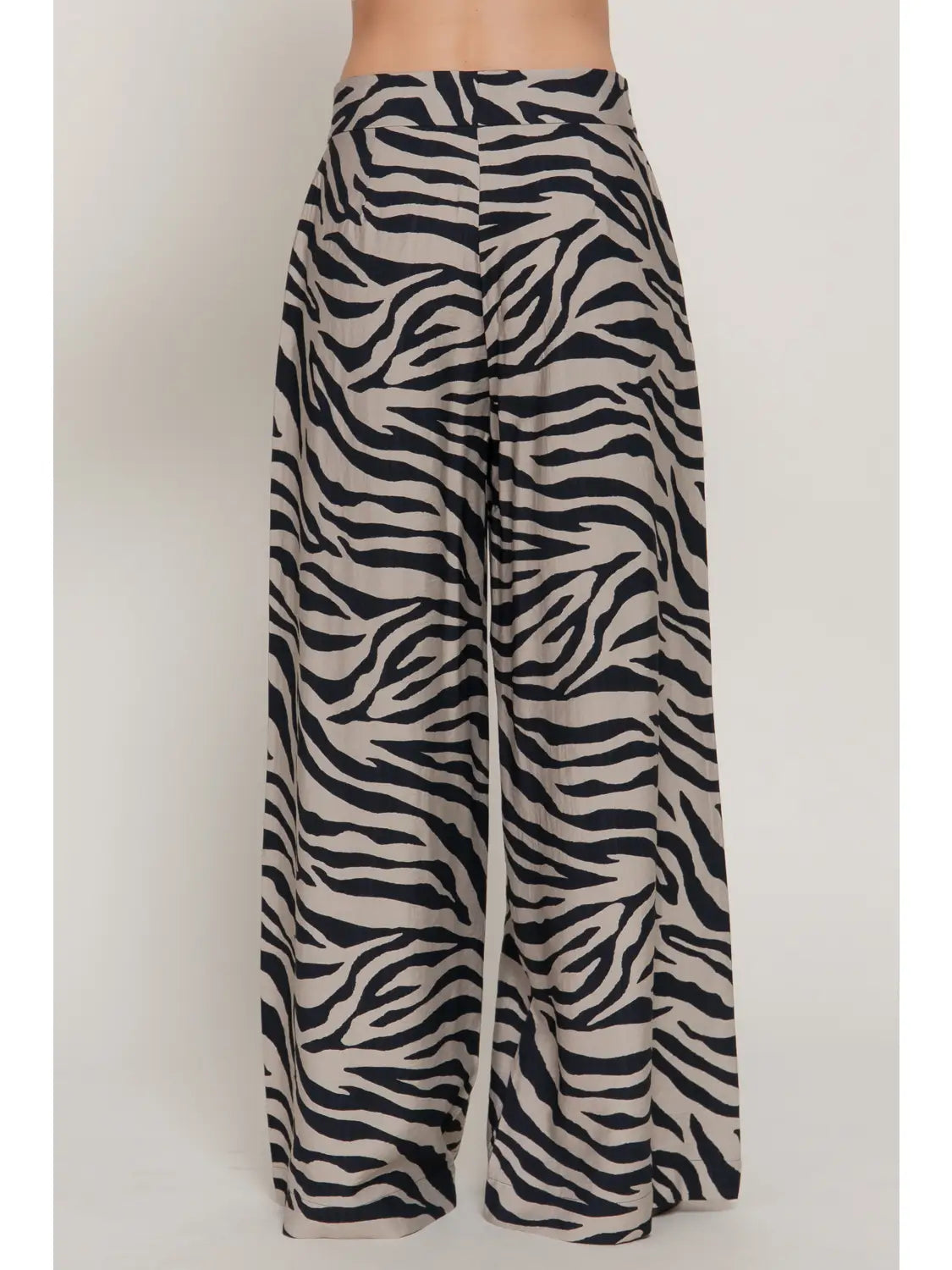 Wide Leg Printed Woven Pants