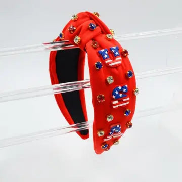 Red USA Headband