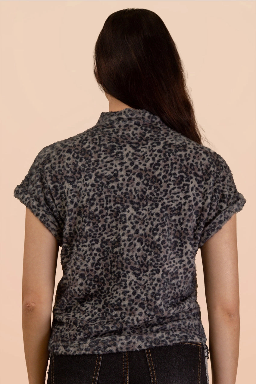 Leopard Soft Knit Vest Top