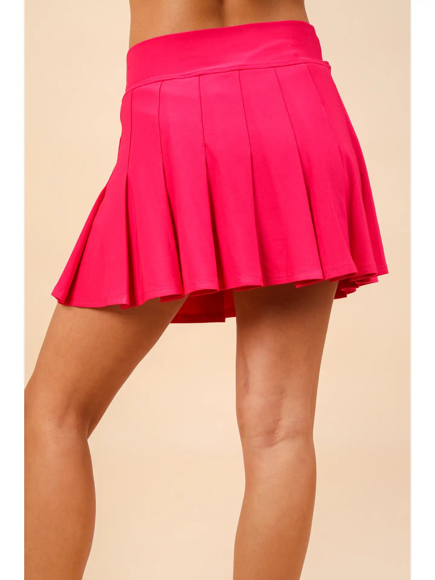 Pleated Skirt with Short Liner