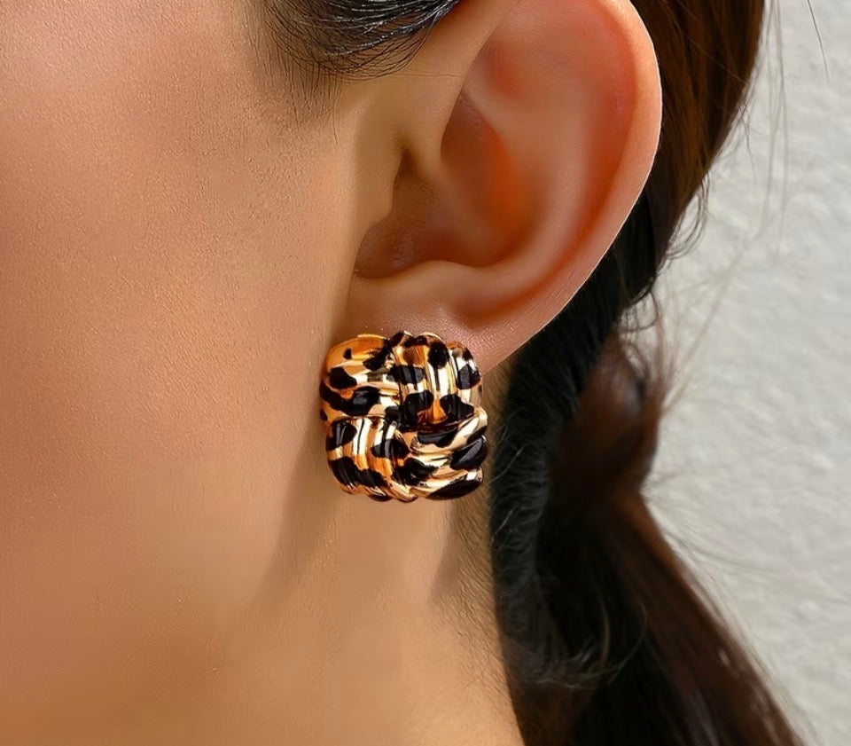 Cheetah Stud Earrings