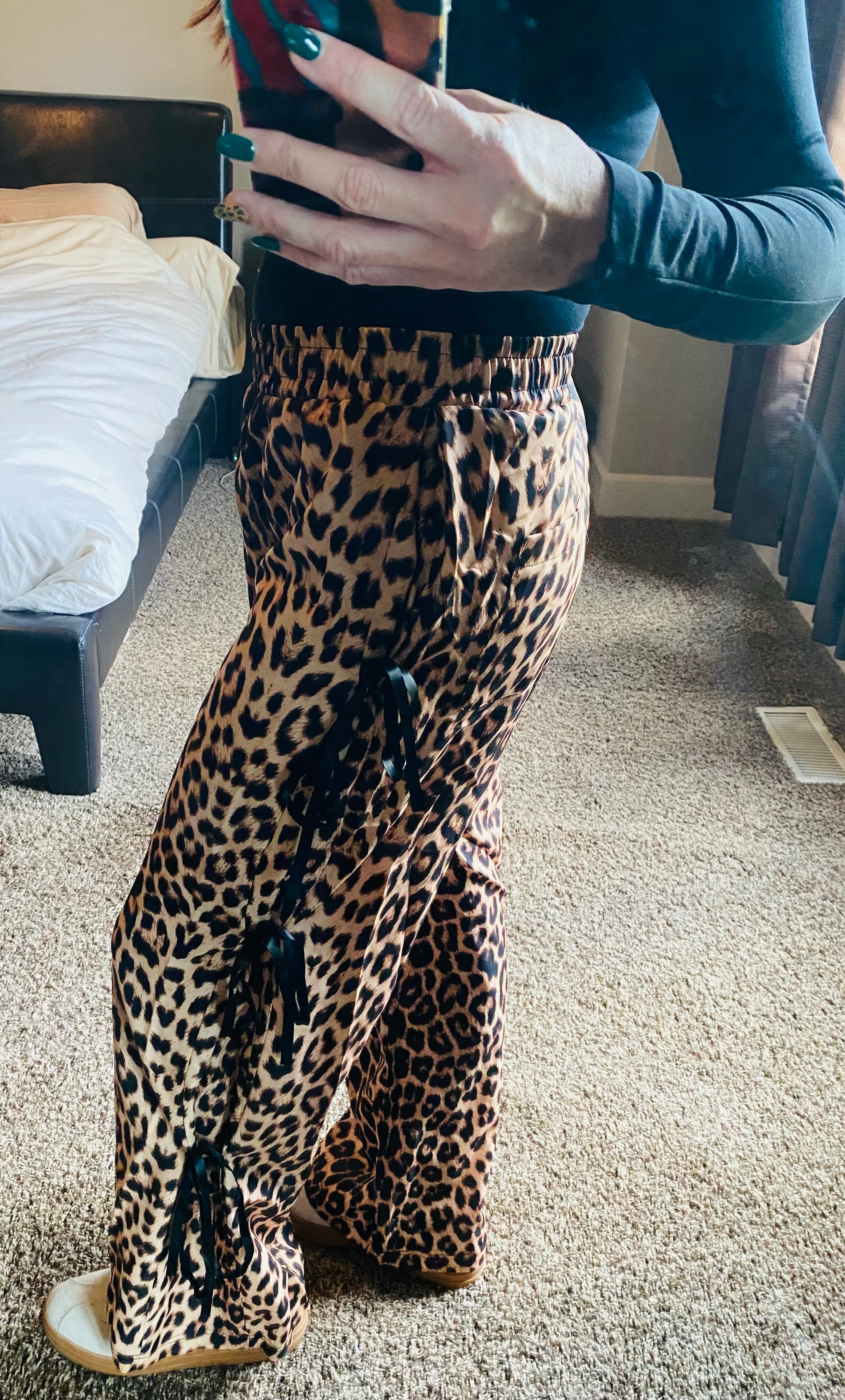 Cheetah Tie Pants