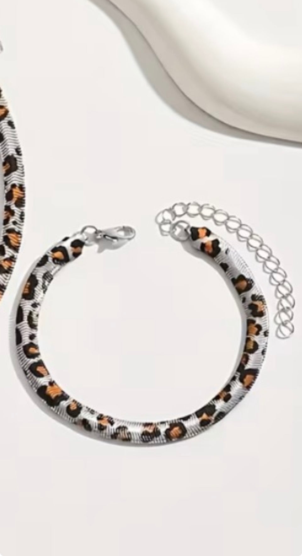 Silver Cheetah Bracelet