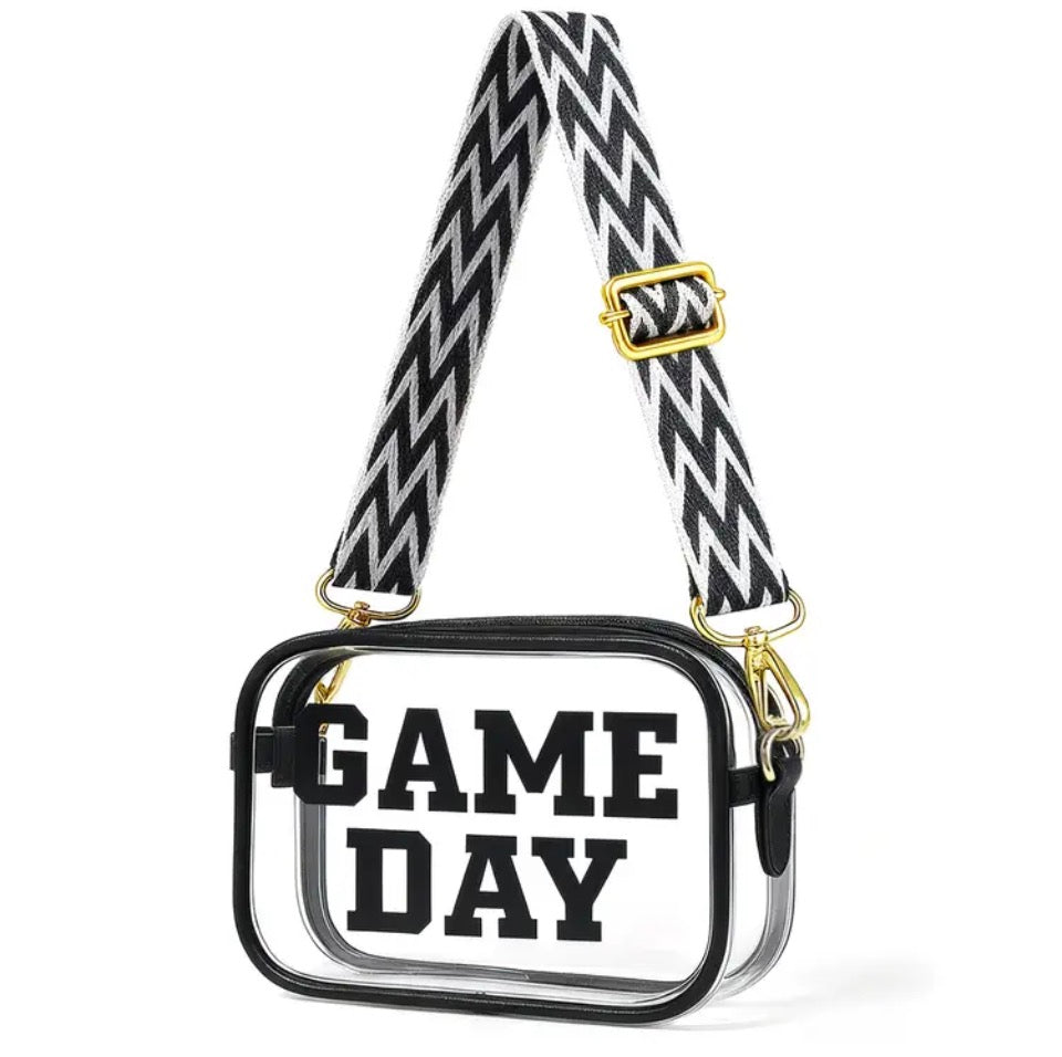 Black Game Day Clear Bag