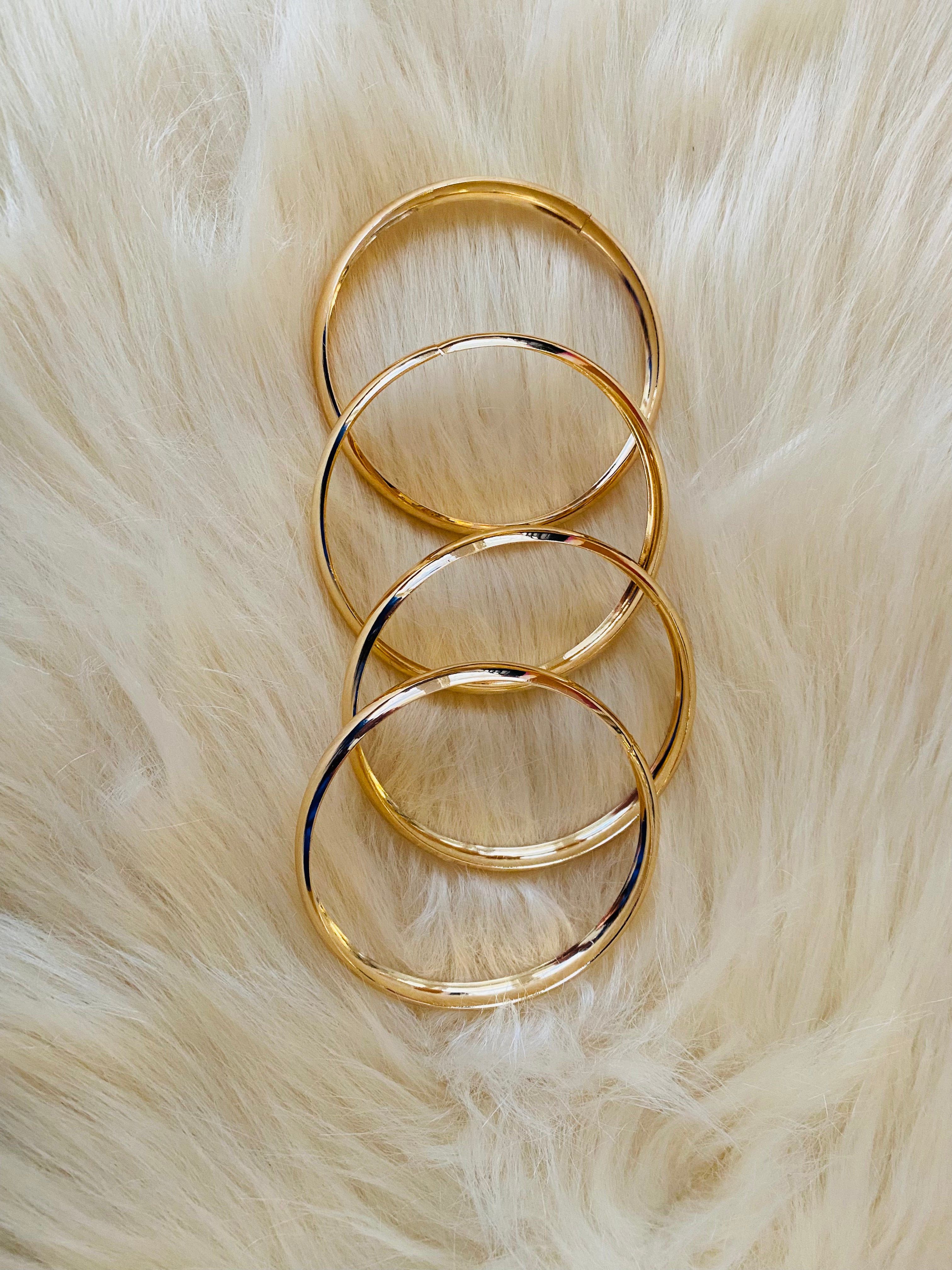 Vintage Bracelet & Cuff Set in Gold