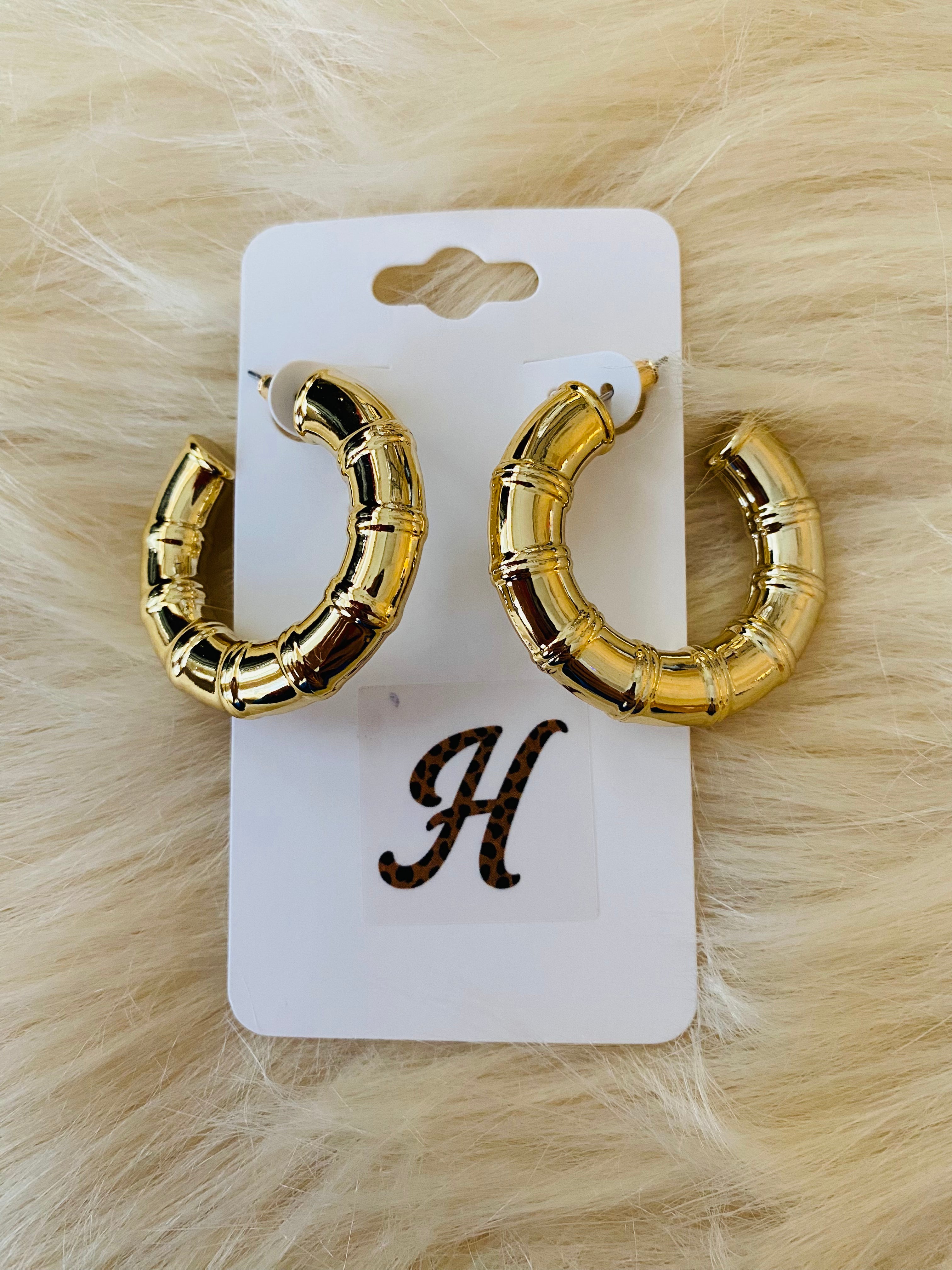 Lightweight Gold Tube Earrings