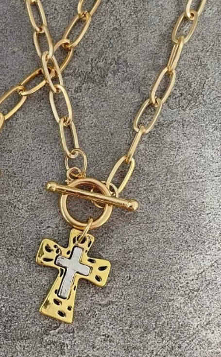 Chunky Cross Necklace