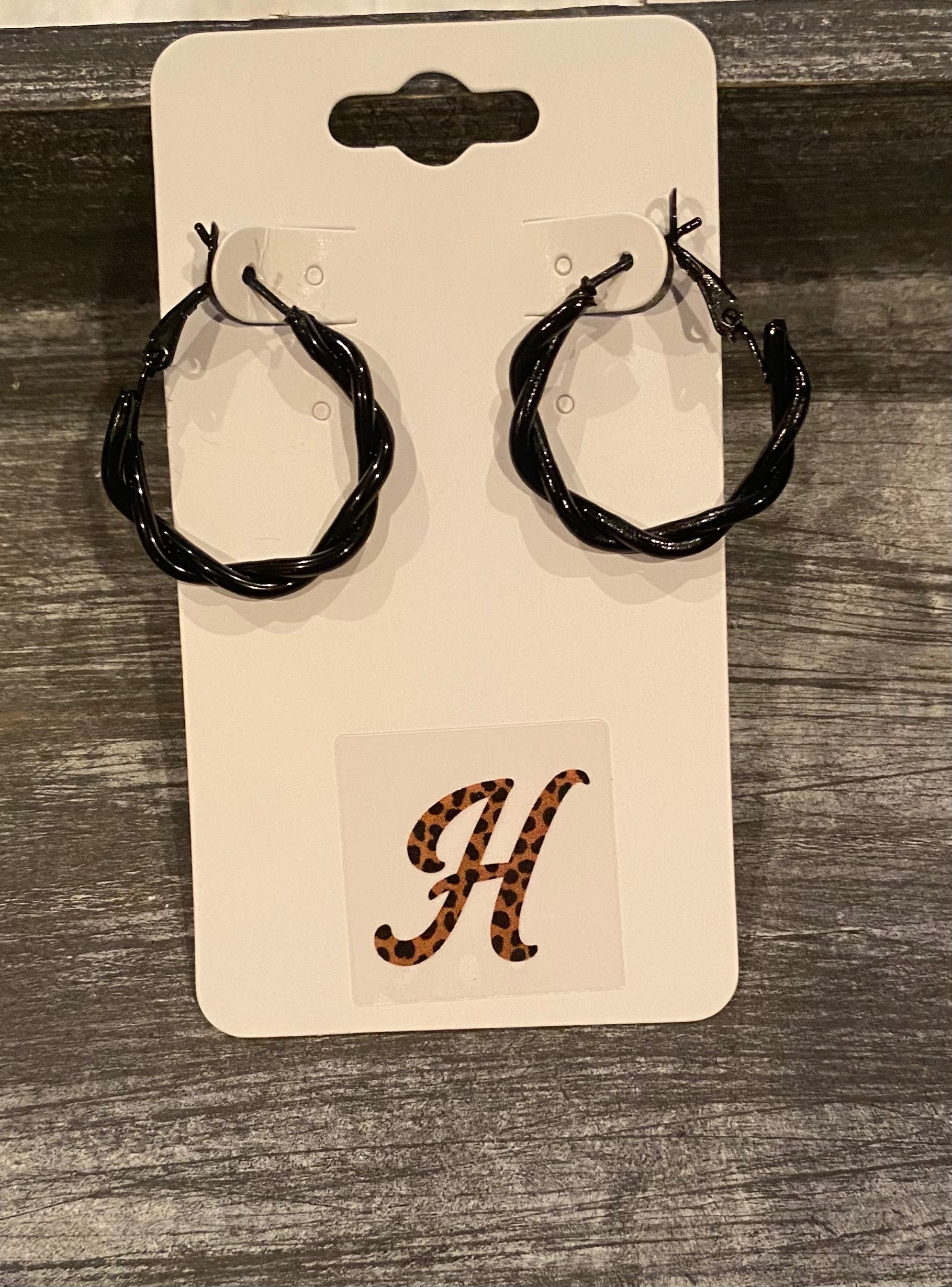 Small Wire Twist Earrings