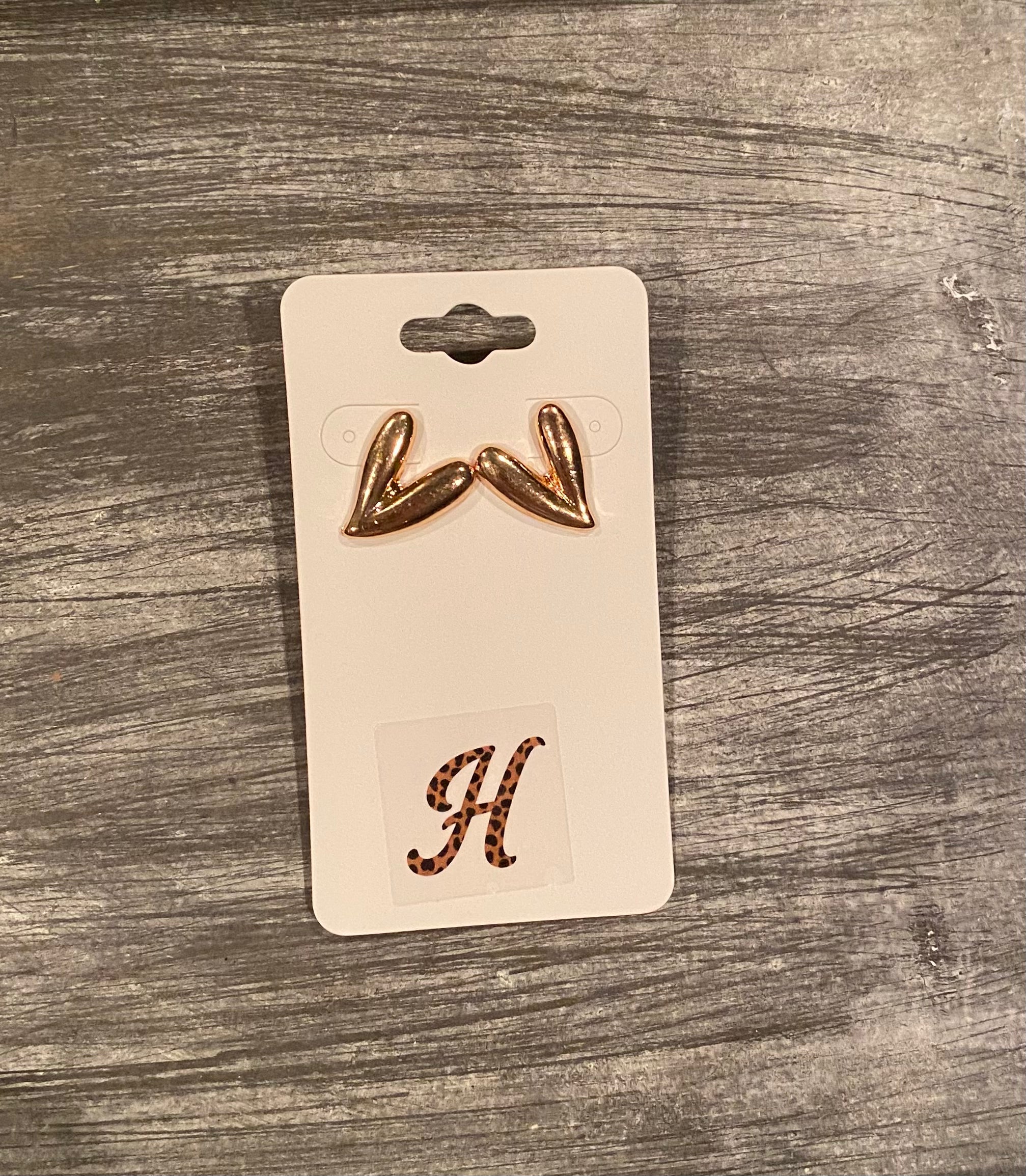 Gold Heart Earrings
