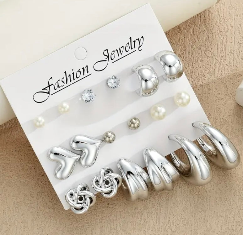 Silver Earring Set
