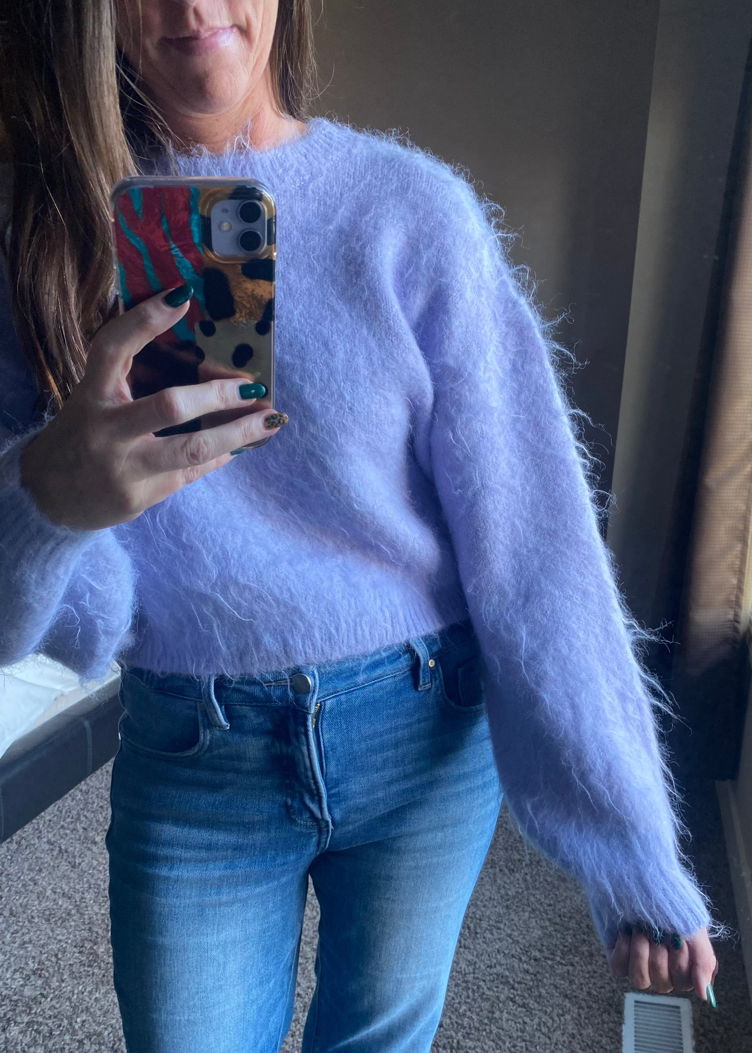 Wool Blend Cropped Sweater