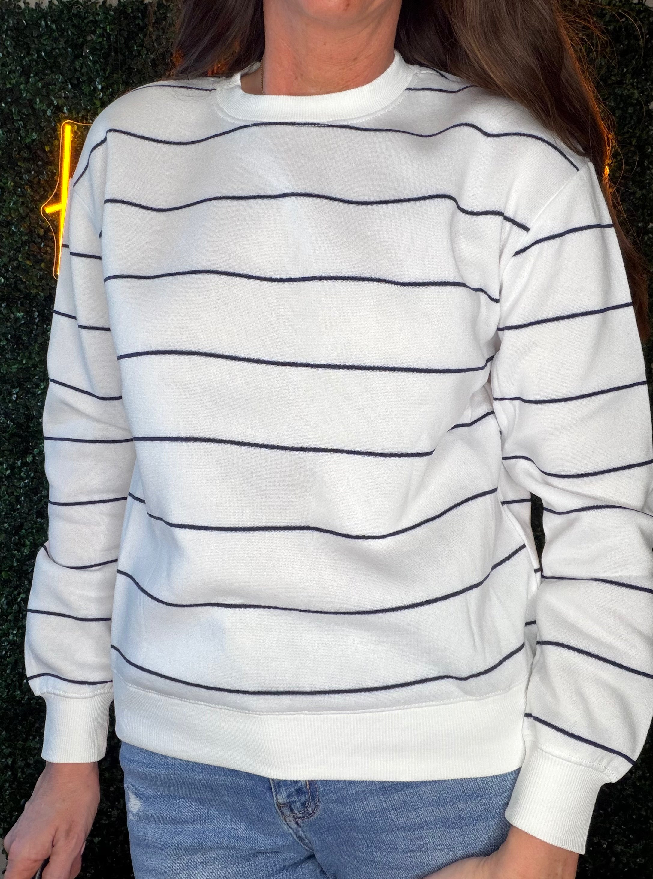 Engineer Stripe Sweatshirt