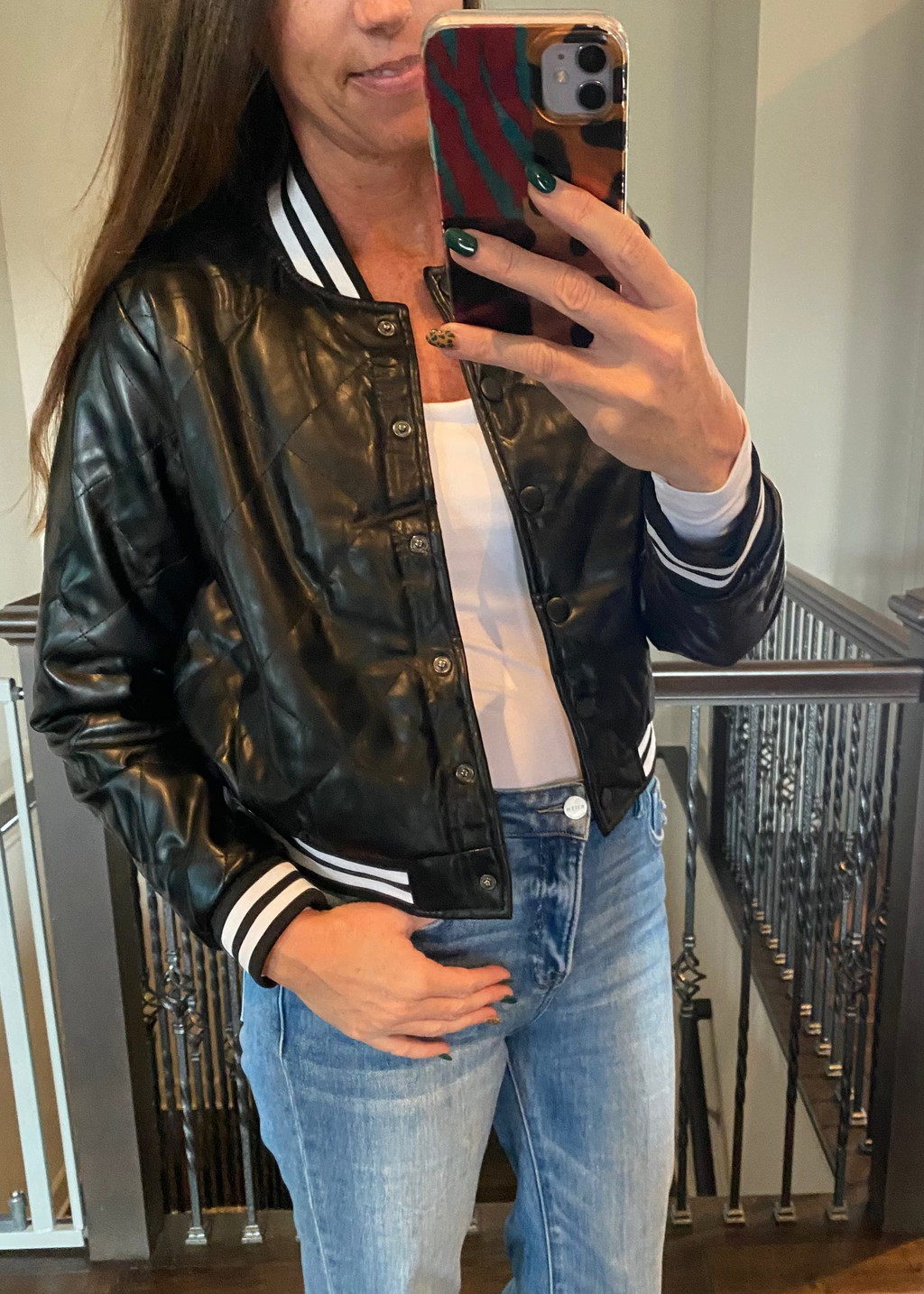 Bomber Jacket in Black