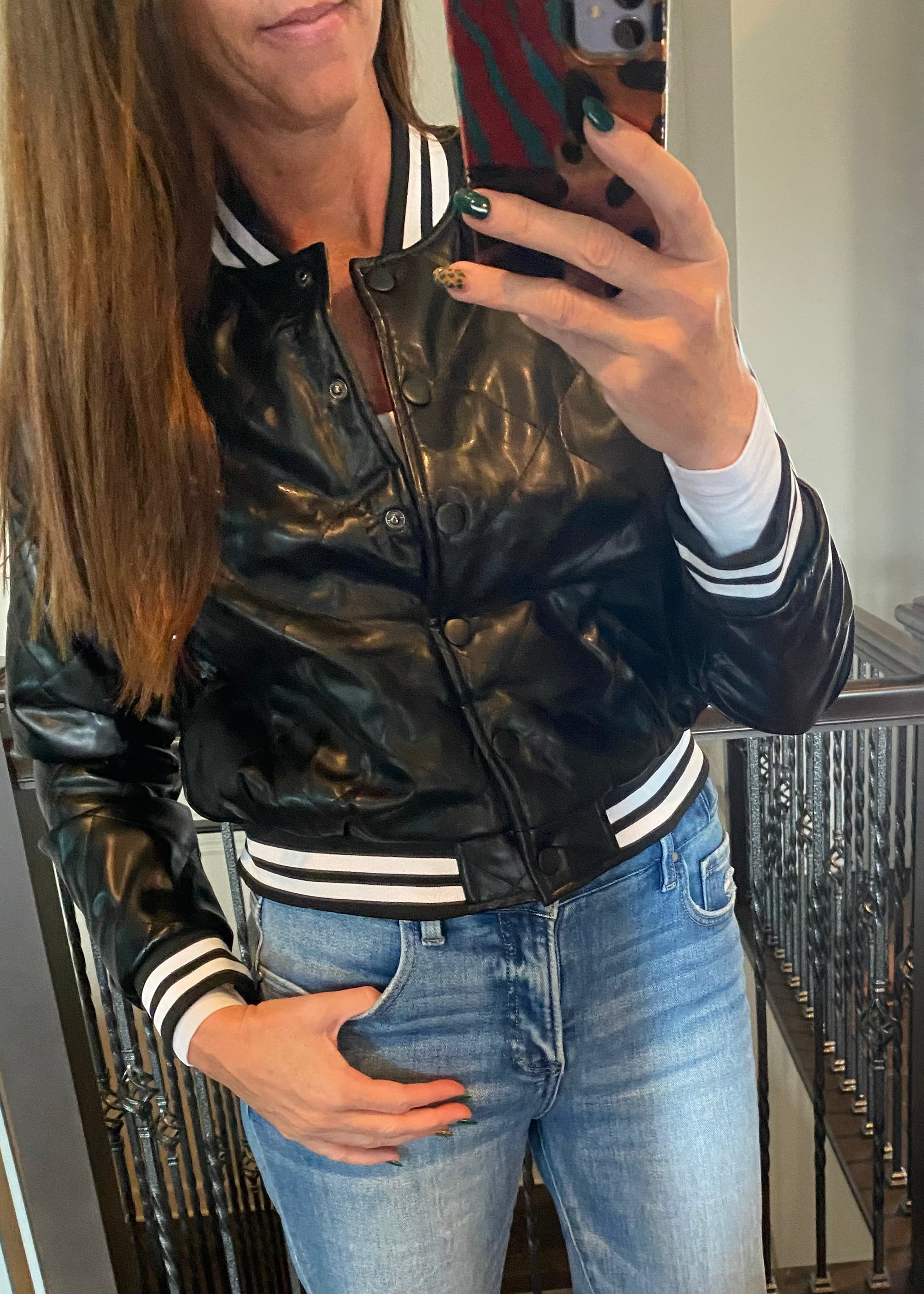 Bomber Jacket in Black