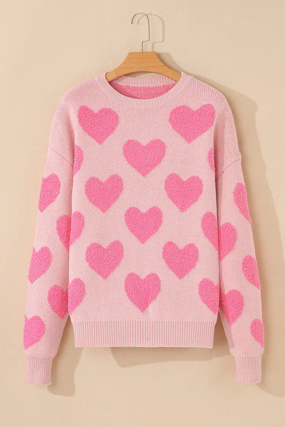 Pink Hearts Sweater