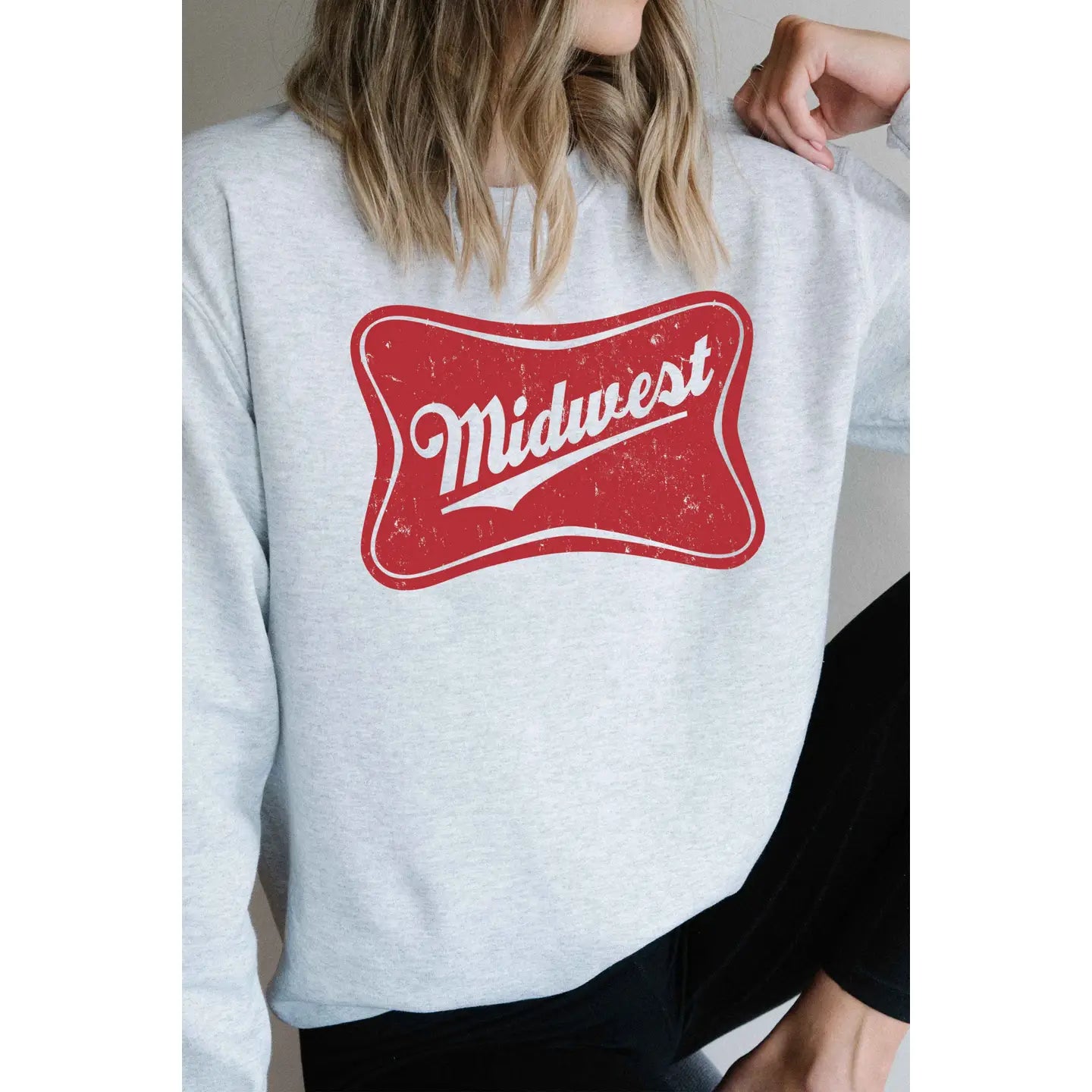 Midwest Graphic Sweatshirt in Grey